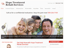 Tablet Screenshot of hopetreatmentrehab.com